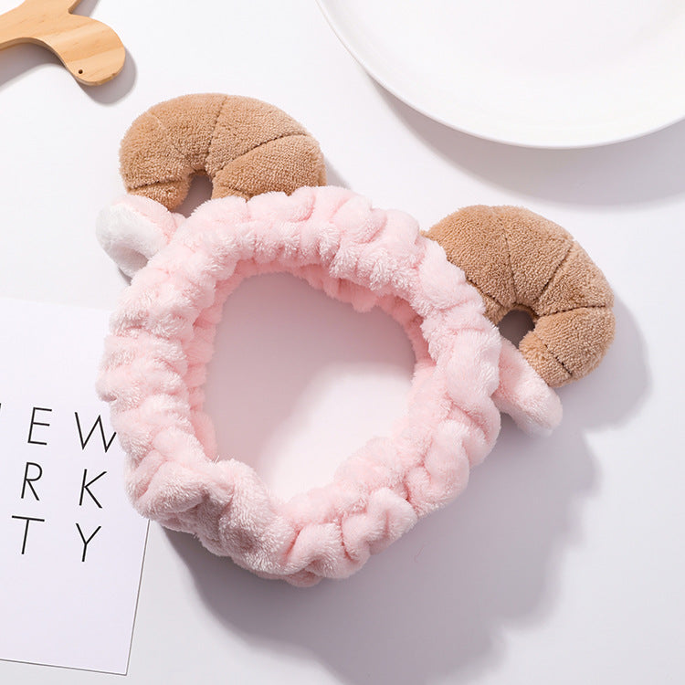 Plush headband - close up of fabric