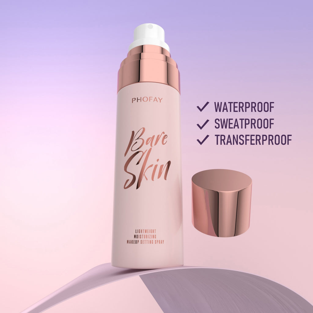 Moisturizing makeup setting spray - back label
