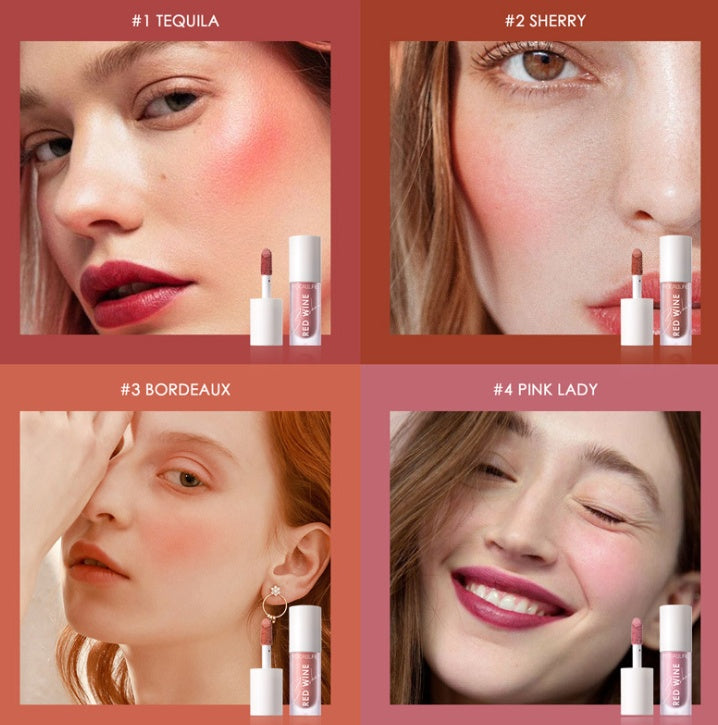 Focallure liquid blush - swatch