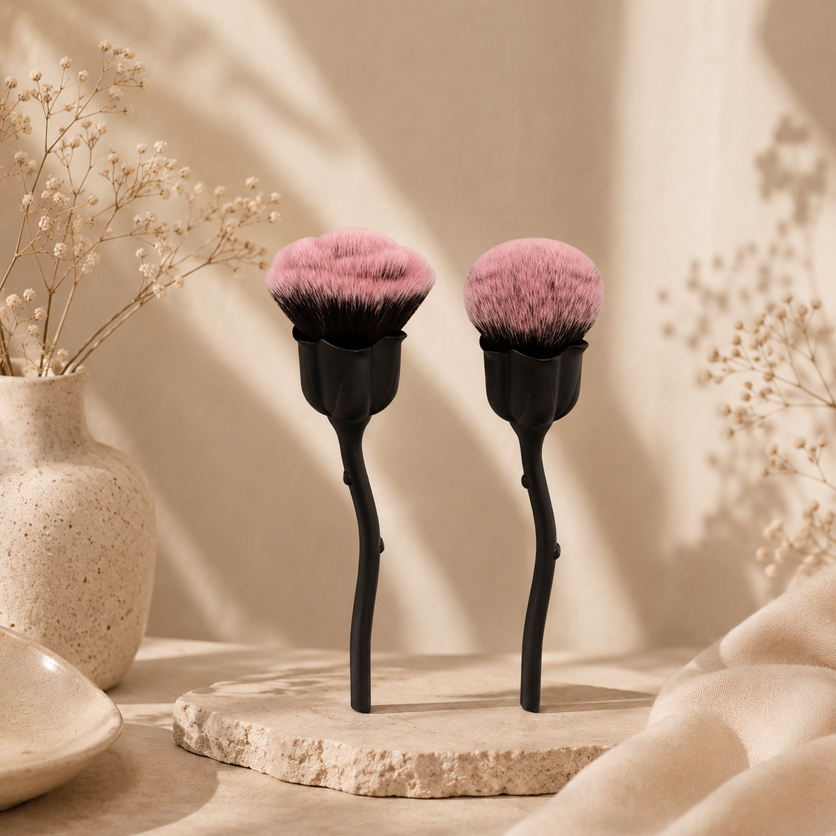 Rose Makeup Brush – Soft Blending Brush