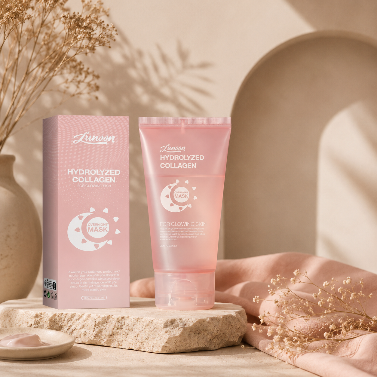 Face Night Mask Collagen Wrapping Mask Natural Ingredients Firming Elasticity & Hydration Anti-wrinkle For Skin Care