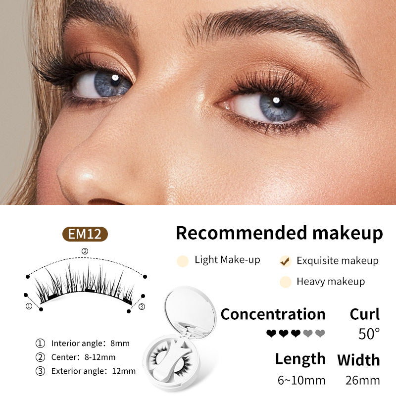 Magnetic false eyelashes - application demo