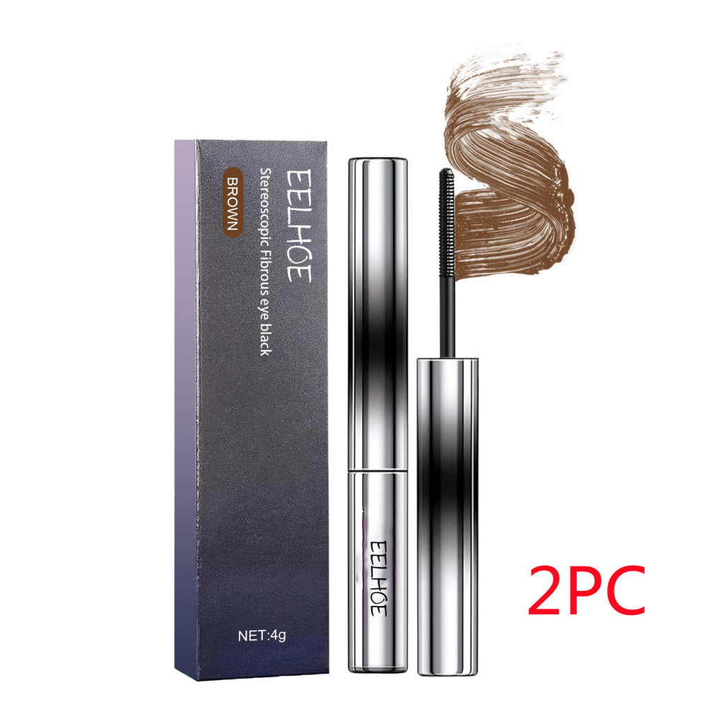 Curling and thickening mascara - brush applicator
